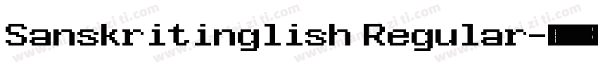 Sanskritinglish Regular字体转换